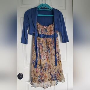 Marciano Floral Dress with Shrug